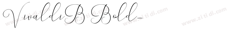 VivaldiB Bold字体转换